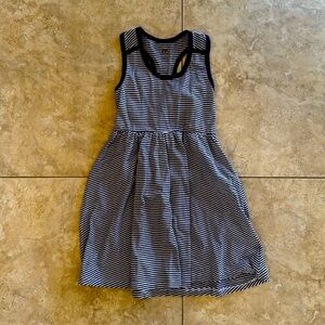 monica + andy navy and white striped sleeveless dress, Never Worn, Size 8